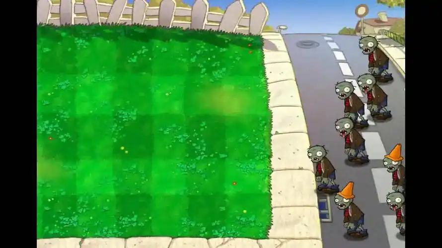 老郑老游戏回顾植物大战僵尸ep34生存模式草坪困难