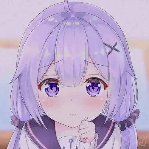 紫色系女生二次元头像1
