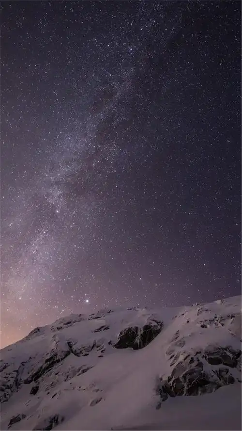 星空雪地h5背景