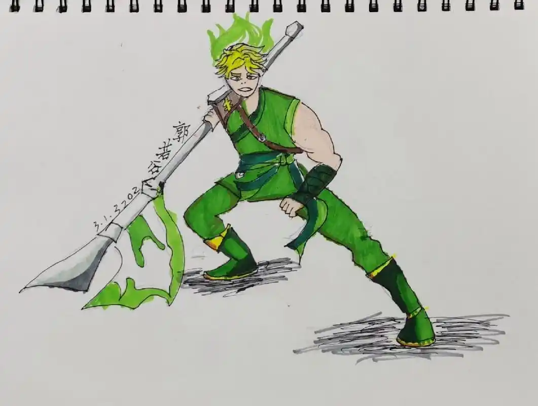 画幻影忍者26—劳埃德(男孩作品) 画幻影忍者—劳埃德.