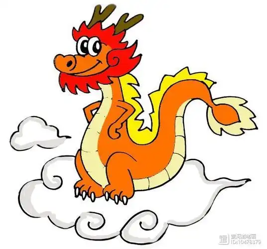 卡通龙彩色简笔画龙怎么画龙简笔画简单又漂亮彩色龙的画法龙简笔画