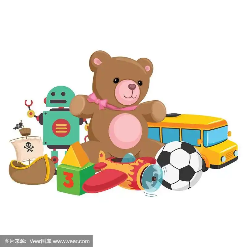 矢量插图的儿童玩具
