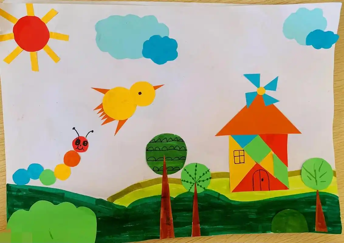 用几何图形创作一幅画吧!