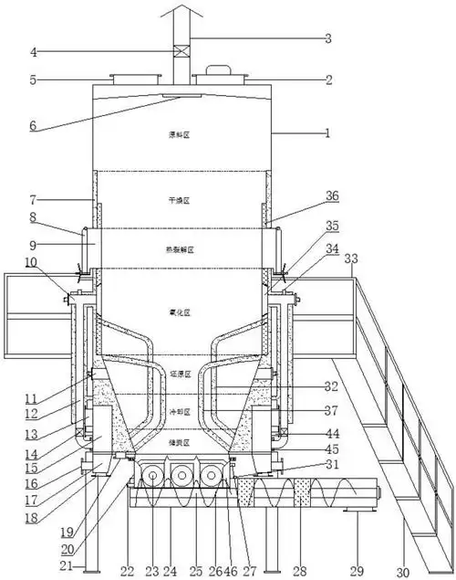 cn212246918u_一种生物质热裂解水冷炭气联产气化炉有效
