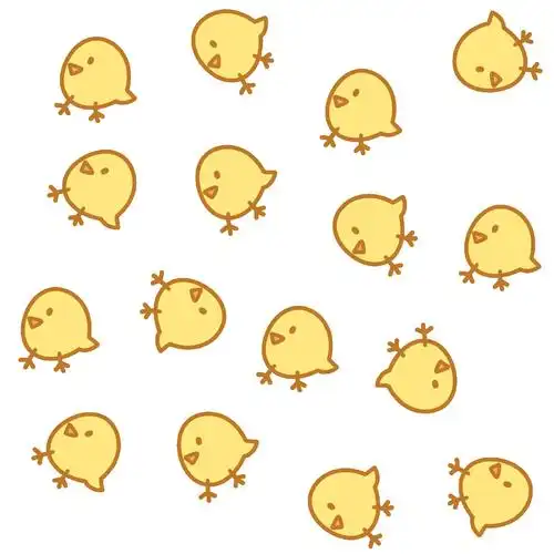 小鸡图案(彩色版)