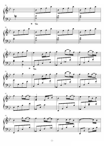 夏影air air 影视 歌谱 简谱