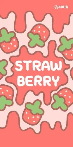 粉色草莓味壁纸 #手机壁纸##可爱壁纸##少女… - 堆糖,美图壁纸兴趣