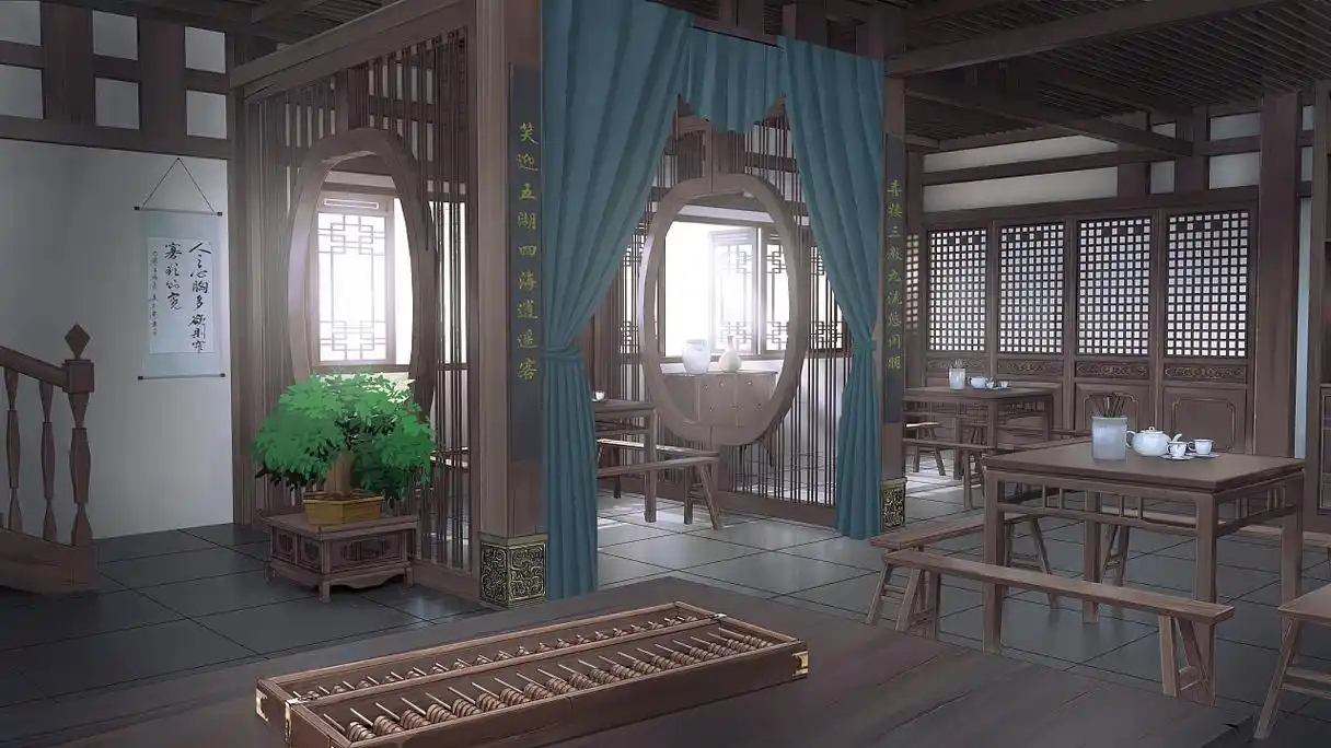 中式场景客栈-古代室内建筑