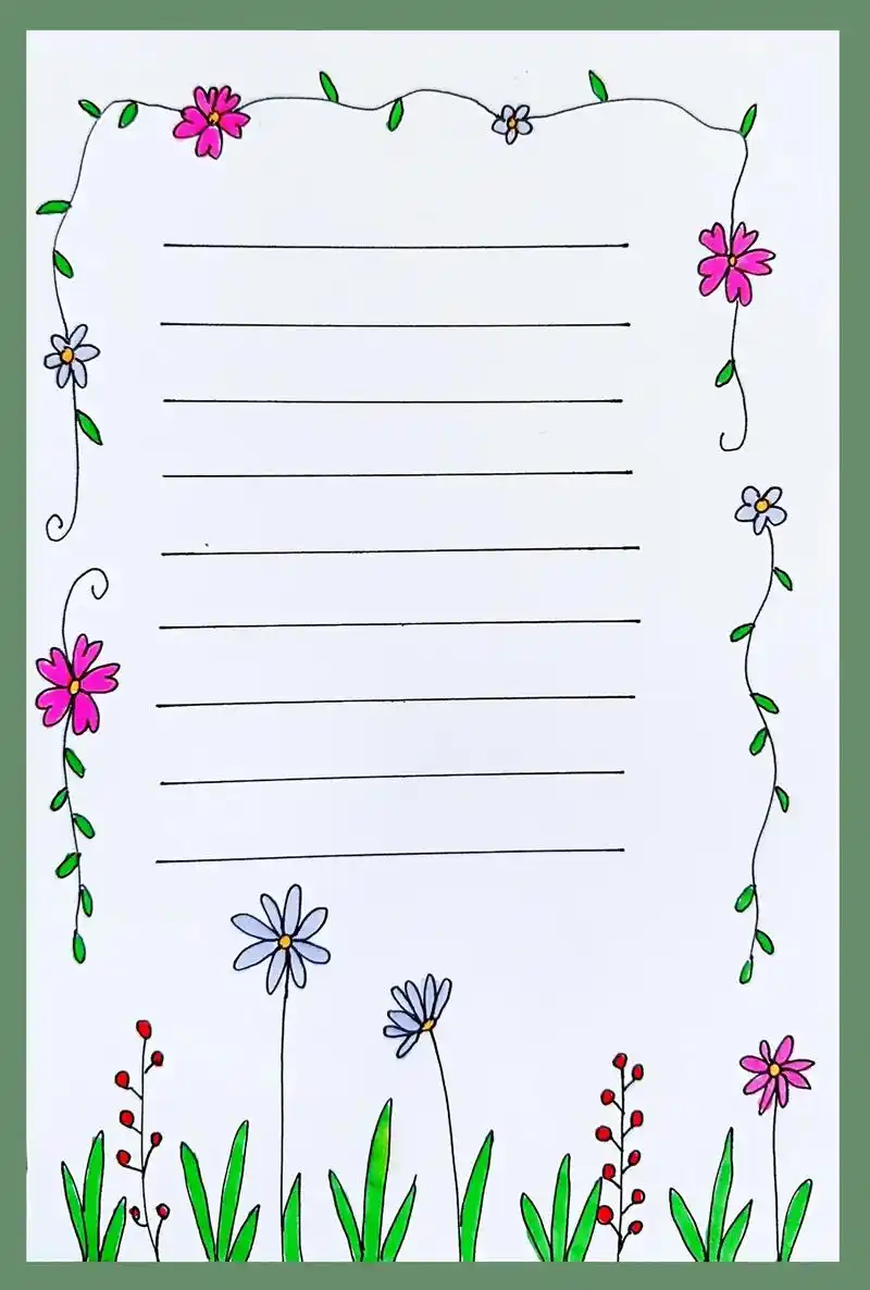 花边边框,手抄报模版,手帐素材.#图文伙伴计划2024 #花