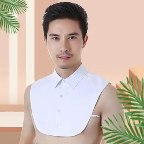 纯棉假领子男冬衬衣领百搭假领护领韩版立领衬衫毛衣装饰薄款护颈