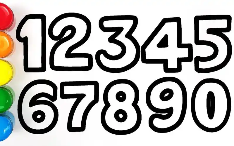 趣味儿童填色画超级简单的数字画一起来填上漂亮的颜色