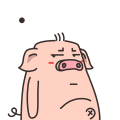 贱贱猪 性格:爱笑,小贱,傻傻哒 贱贱猪系列--很久之前想做的表情包