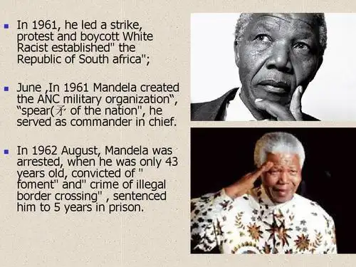 nelson rolihlahla mandela 曼德拉介绍ppt