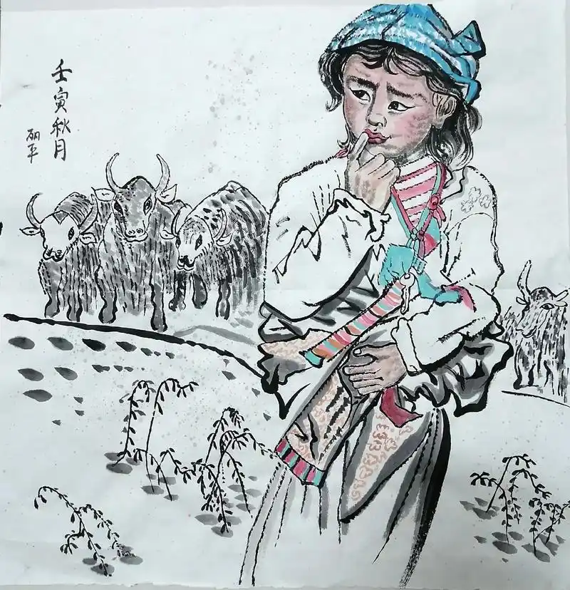 一组人物画#水墨人物 #写意人物 #国画人物 ##人物肖像  - 抖音