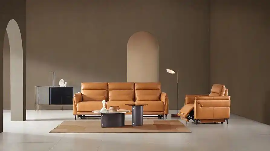 顾家全皮功能沙发