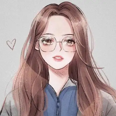 女生卡通头像手绘风