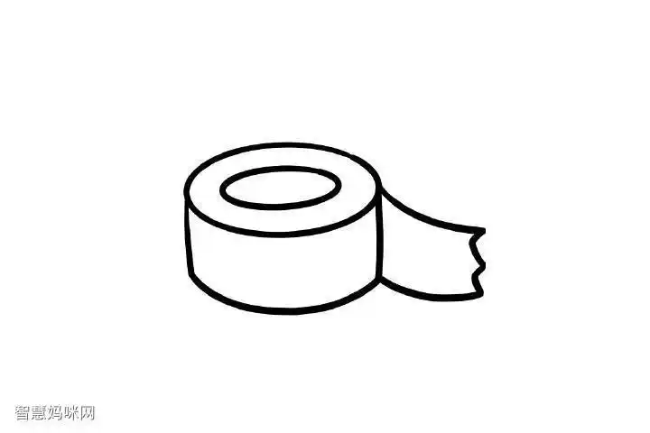 胶带简笔画可爱