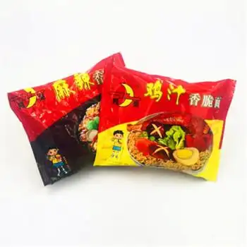 鸡汁方便面 陕西汉中城固月亮牌鸡汁方便面麻辣方便面干吃面泡面80后