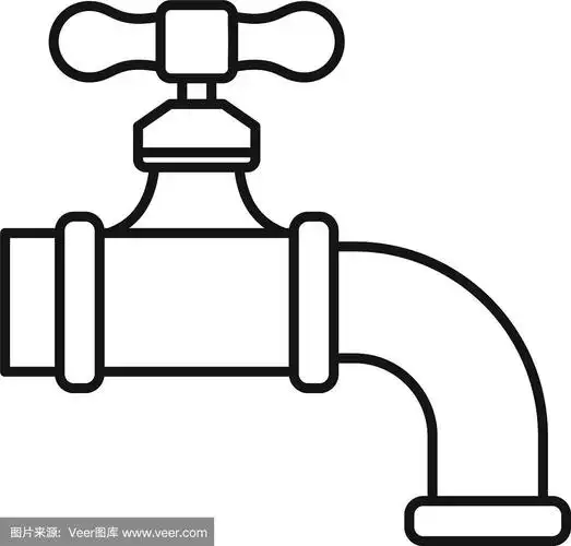 水龙头图标轮廓风格