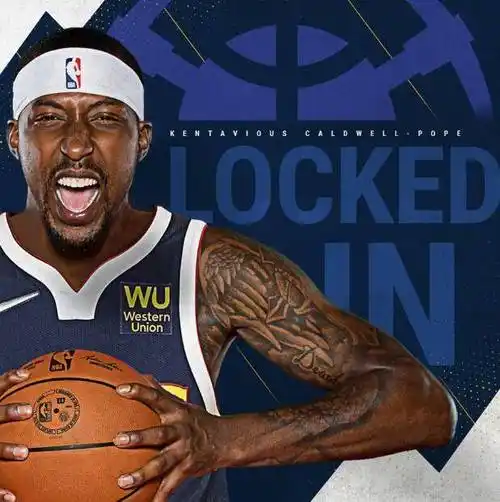 掘金宣布正式续约波普,过去两年接球投三分准星联盟前十_考德威尔