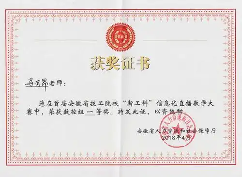 个人荣誉证书展示