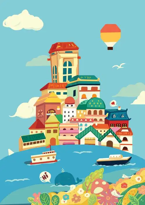 近期景点建筑绘制