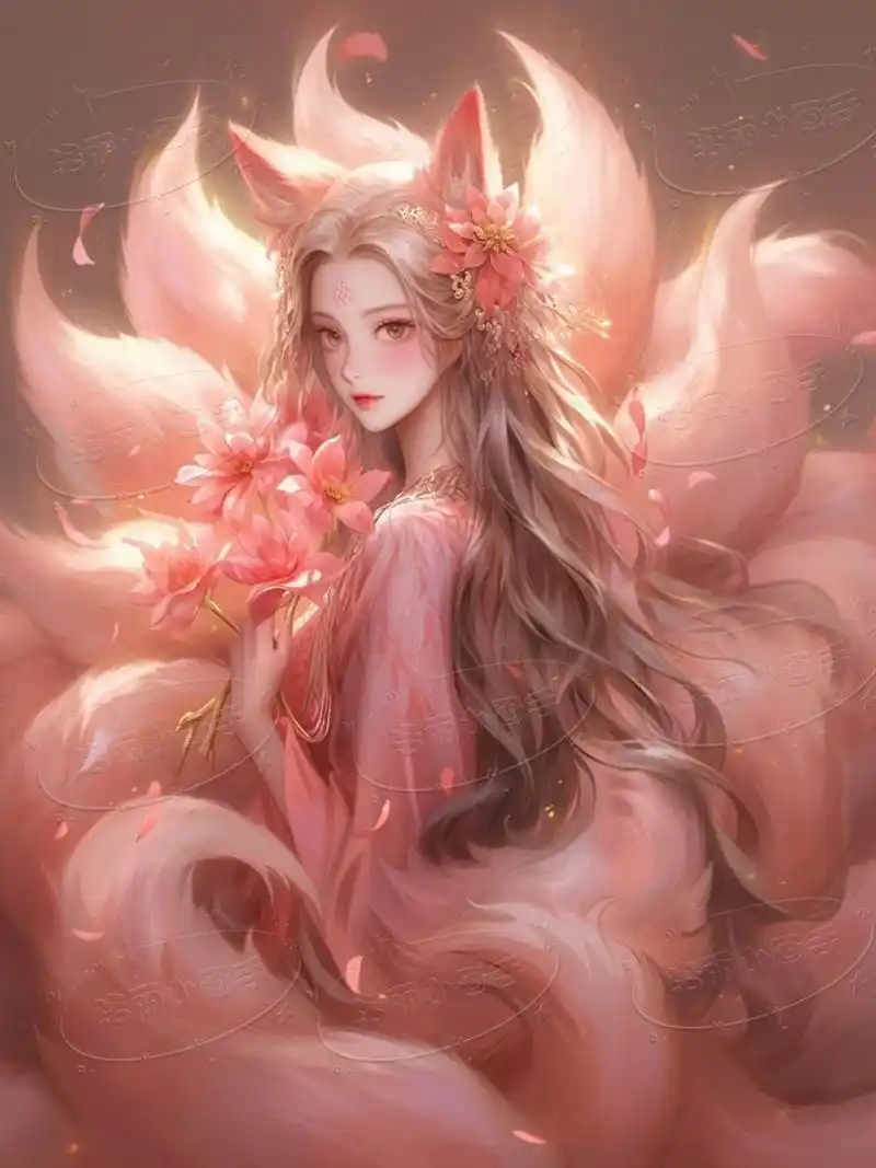 这套九尾狐有点妖艳～头像壁纸 九尾狐高清6图 ～可做头像壁纸