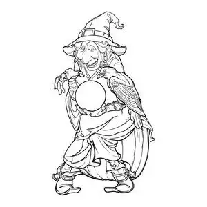 老巫婆图片-老巫婆素材-老巫婆插画-摄图新视界