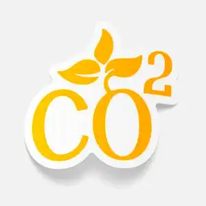二氧化碳图标二氧化碳灭火器3d 渲染灰色背景co2 二氧化碳公式标志co2