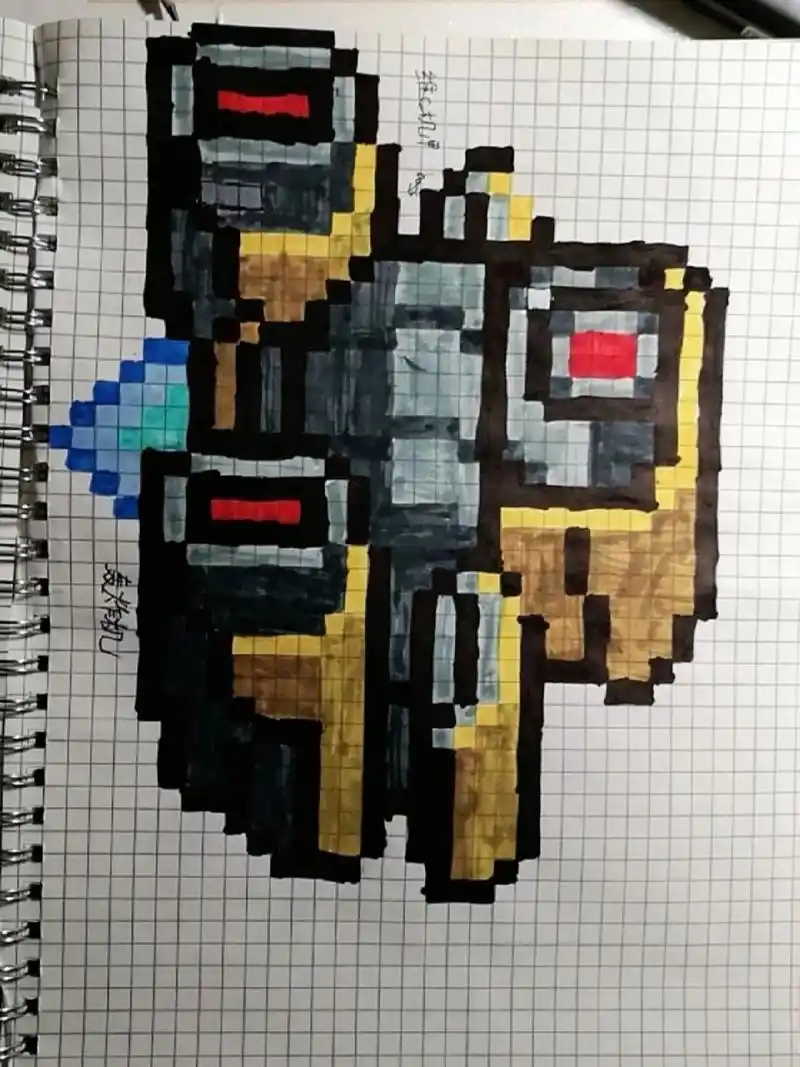 元气骑士boos像素画 像素画