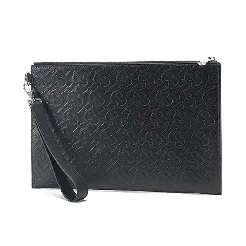 20春夏新款burberry博柏利男士牛皮专属印花手拿包80176491