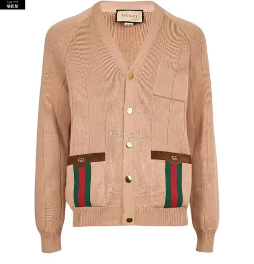 【包邮包税】 gucci古驰 21年春夏 男士 针织衫 经典条纹开衫 gucm59