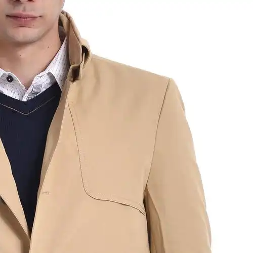 利郎l2 秋冬新中长款卡期色风衣4折313310344 卡其色 190