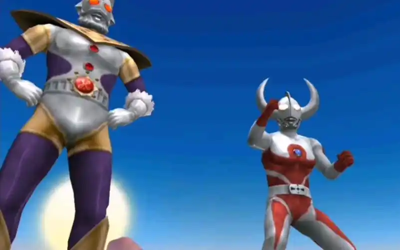 奥特曼融合激战 奥特之父和奥特之王一起战斗