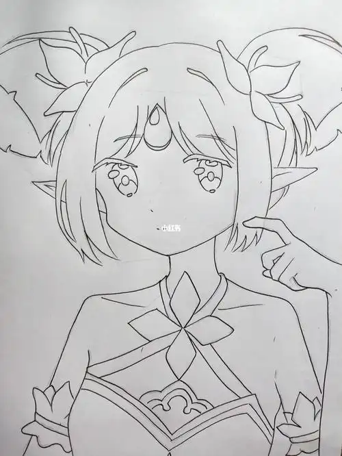 临摹了一张爱丽丝嘻嘻#小花仙  #小花仙黑化精灵王  #小花仙精灵王