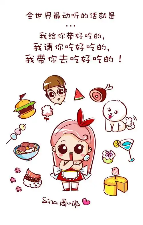 插画动漫萌吃货