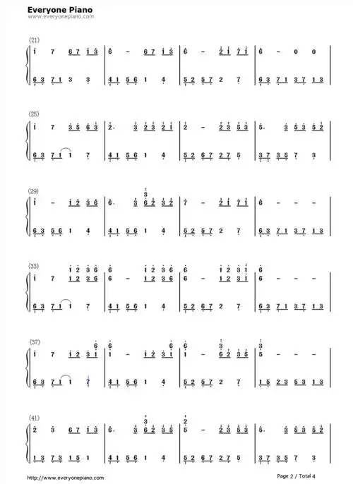 kiss the rain钢琴曲谱