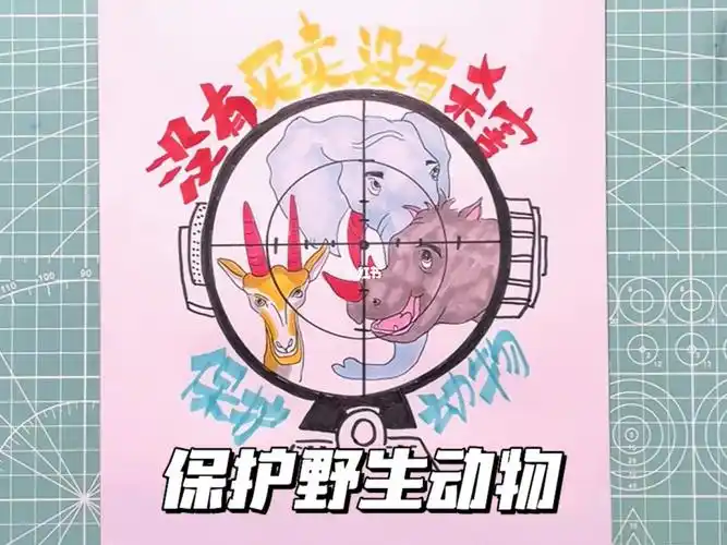 简笔画  #一学就会系列  #保护野生动物  #一学就会系列  #绘画固程