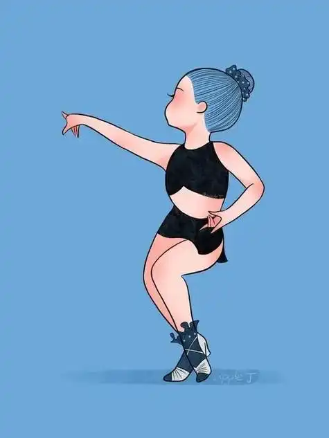 舞蹈动漫小人图.#芭蕾动漫图片 #小红书图片 吃别人所不能吃 - 抖音