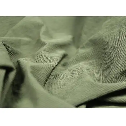 高档褶皱肌理面料设计师创意树皮棉服羽绒服时装海绵垫