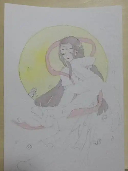 水彩|嫦娥奔月