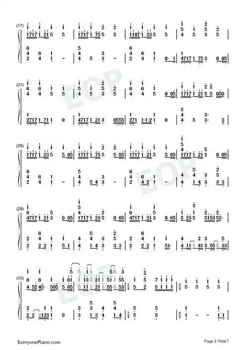 爱にできることはまだあるかい-天气之子主题曲双手简谱预览2