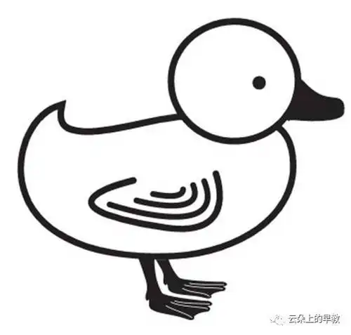 duck的简笔画