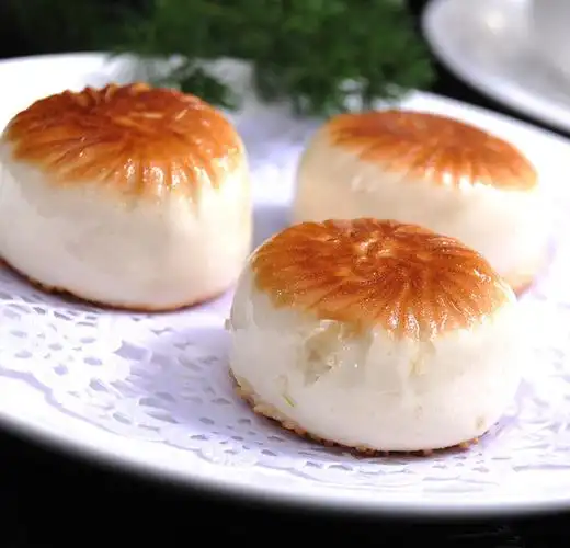 广东早茶点心烧卖生煎包滑肉包早餐面食速冻包子生肉包 12只/包