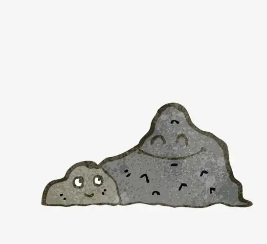 素材手绘手绘海底礁石