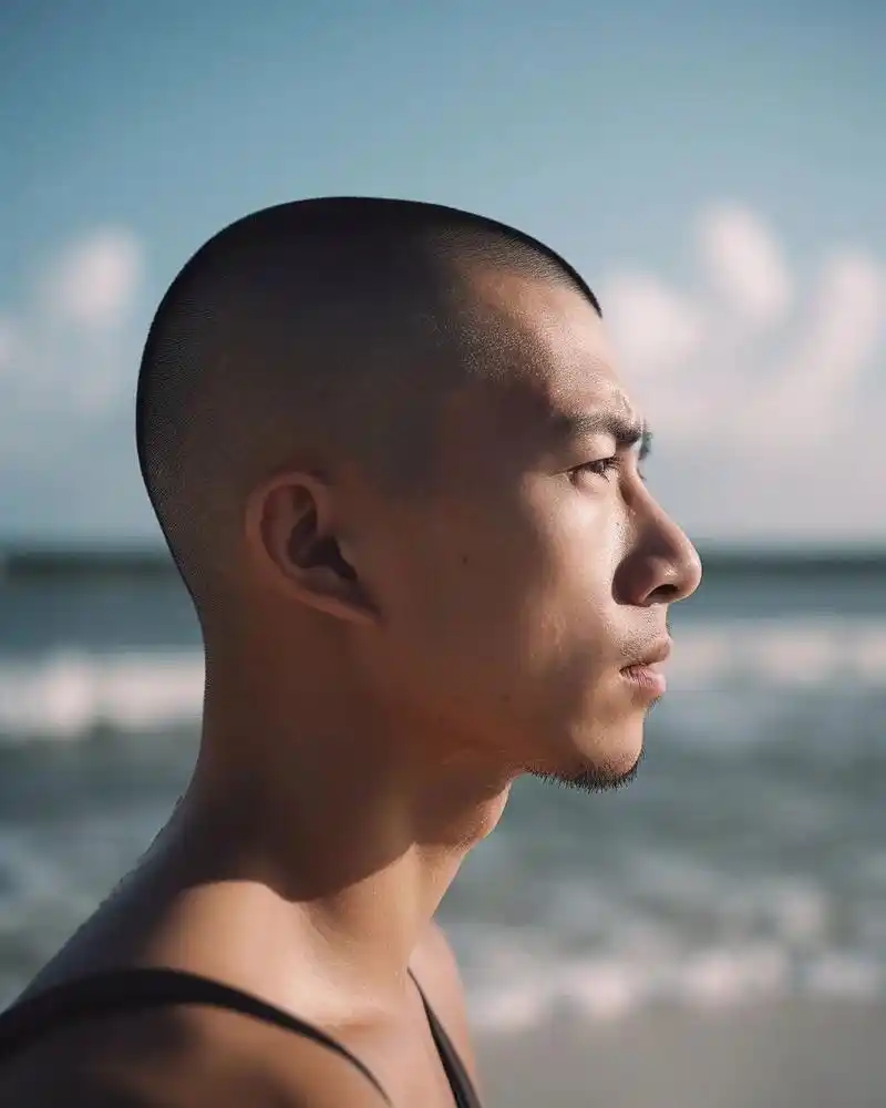 96个寸头小哥哥 侧颜如何?