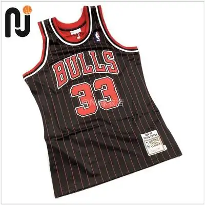 mitchell&ness mn 皮蓬 9596芝加哥公牛队客场薯条 球员版 au球衣