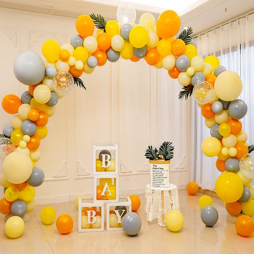 马卡龙开业气球拱门商场面店铺周年庆圣诞节活动庆典气氛装饰布置