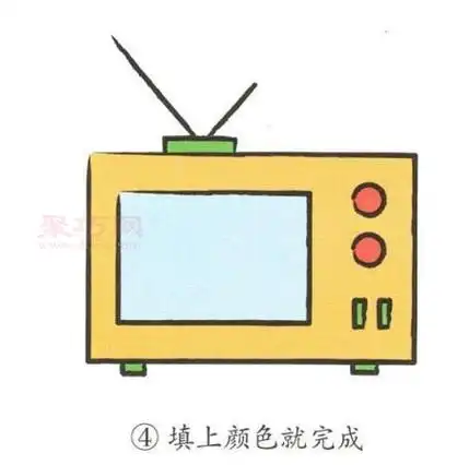 如何画电视机好看又简单 电视机简笔画教程