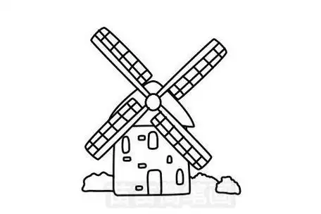 简笔画风车 简笔画风车的画法